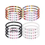Beaded Bracelets Friendship Taylor Concert Clay Preppy String Pop Swiftie 4pcs Pink Photo 2