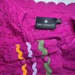 Emily Lovelock Hailey Blouse. Size: XL. Orchid Broderie. Pink Photo 6