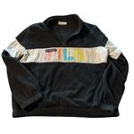 FILA  women's size large black fleece pullover Photo 0