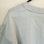 NWT Designs Untitled Sweatshirt Blue Pink Flower Smiley Face Photo 5