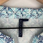 AQUA Et Sol Swim Cover-up Tunic Dress UPF 50 Short Sleeve Blue White Printed S Photo 1