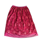 Soiéblu NWT Soieblu Red and Gold Lace Skirt Photo 0