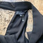 1. State  Pleated Black Halter Tank Top XS Photo 4