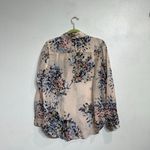 White House | Black Market Pink Floral Blouse Sz 10P Photo 8