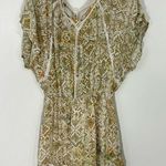 Cleobella Printed Mini Dress Tassel Tie Elastic Waist Size Small Photo 4