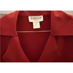 Jordan Vintage Size Medium Red Button Up With Skinny Shoulder pads Photo 1