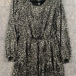 Skies Are Blue  Womens Size Medium‎ Modest Long sleeve olive print pattern dress Photo 0