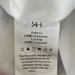 RIHOAS Floral Print Ruffle Trim Flounce Trumpet Hem Mini Dress White Blue Medium Boho Spring Summer Photo 8