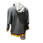 Current/Elliott  Women's Cropped Sleeve Striped Sweatshirt Gray Size 2 Photo 7