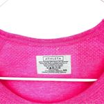 Athleta  Fastest Track Shirt Tee Seamless Ruched Top Pink 438563 Photo 5