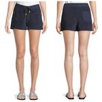 Tory Burch NWT 6 Josie cotton terry pull-on mini beach shorts gold hardware Navy Photo 1