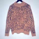 Saltwater Luxe  animal print sweater in caramel - chestnut and black high neck Photo 0