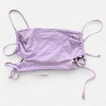 l*space L* Swim Rafaella lilac purple strappy tie up side bikini top small new Photo 5