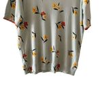 Anthropologie  Danielrainn Knit Top Blouse Crewneck Multicolor Floral Sz L #2256 Photo 2