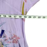 Free People Clear Skies Tunic Dress XS Lilac Floral Cold Shoulder Top Boho Fairy Photo 5