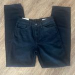 ZARA NWT  Mid Rise Relaxed Fit Straight Leg Indigo Black Jeans size 2 US Photo 0