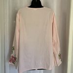 J.JILL Embroidered Tunic Top Sz: M Pink Size M Photo 1