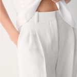 Wilfred Effortless Pant High Rise Wide Leg Trousers White Size 10 Photo 4