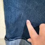 Faded Glory  Stretch‎ Denim Capri Jeans Size 12 Blue Womens Cuffed Dark Wash Photo 9