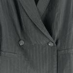 Everlane  The Drapey City Striped Blazer Double Breasted Black Size 6 Photo 6