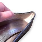 Calvin Klein  Elita Cosmopolitan Stacked Pump Heels in Metallic Silver Sz 8.5‎ Photo 15