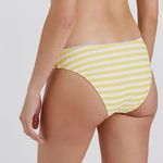 Anthropologie New Solid & Striped lemon strip Daphne bottom size Large yellow white daisy Photo 1