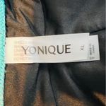 Yonique Size XL Swim Shorts Floral w/Side Ruching w/Stretch Waistband Blue Photo 4