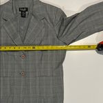 Rafaella  Gray Blazer with Plaid Pattern and Tailored Fit Photo 3