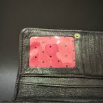 Juicy Couture  Black Shimmer Leather Quilted Bifold Wallet Photo 7