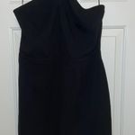 Adelyn Rae Halter Sheath Black Dress Photo 1