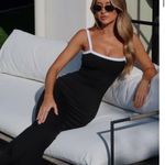 White Fox  Maxi Dress in Matcha Photo 2