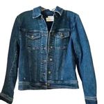 Jones New York Women's Stretch Denim Jacket Blue Size S Casual Long Sleeve Photo 0