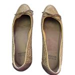 Stuart Weitzman  Casino Gold Sequin Ballet Flats Size 8 Photo 4