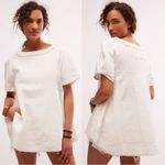Free People Bohemian Ethereal Billowy Sunset City Tunic Swing Top White Large Photo 4