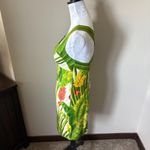 Farm Rio  Fresh Forest Scarf Green Floral Dress Form Fit Womens Xsmall Linen Photo 3