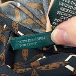 Lauren Ralph Lauren equestrian chain link faux wrap dress with side ruching sz 6 Brown Photo 10