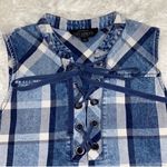 Sweet Wanderer  Denim Sleeveless Top(Size Small) Photo 3