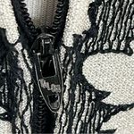 Vintage 70’s Leslie Fay Black and White Floral Maxi Dress S Black Photo 8