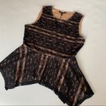 BCBGMAXAZRIA Lace Overlay Peplum Top Photo 2
