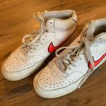 Nike  Shoes Women’s Court Mid Athletic Sneakers Sz US 9 CD5436-102 White Orange Photo 7