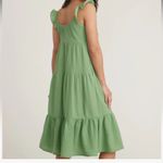 Marine layer  Jude Flutter Sleeve Dress in Jade Sheen Photo 3