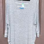 Market & Spruce  Light Gray Long Sleeve Top Photo 0