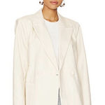 Good American Size 6 Bone The Boss Blazer 2.0 Double Breasted Stretch 3XL Photo 0