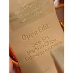 Open Edit  Orange Bronze Metallic Ankle Calf Lace Strappy Sandals Size 6 NEW Photo 6