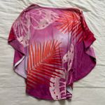 Cache Y2K Pink purple batwing poncho top rhinestone tropical butterfly print Photo 3