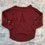 Free People NWT! Oversized OG Long Sleeve Top in Cherry Cola XS Photo 2