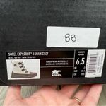 Sorel Explorer II Joan Cozy Leather Faux Shearling Boots 6.5 Black/Sea Salt $165 Photo 9