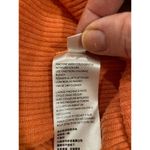 We The Free by Free People Main Squeeze Hacci Sweater Womens Size Medium Orange Photo 7