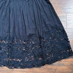 Anthropologie Holding Horses • Anthro Magnolia Lace Dress black cotton Vincennes Swing mini Photo 4