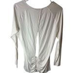 Lululemon Women's Size White Long Sleeve Cinch Top Casual T Photo 0